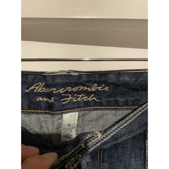 Y2K Abercrombie Fitch Jean Mini Skirt Size 6 - Picture 4 of 6